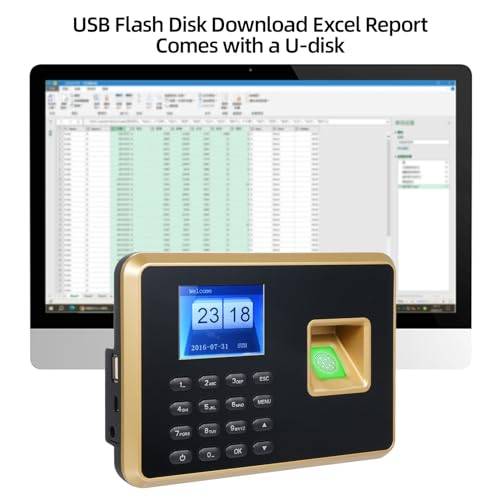 Opiniones Bisofice A2 Máquina Fichar Empleados informe Excel en pantalla