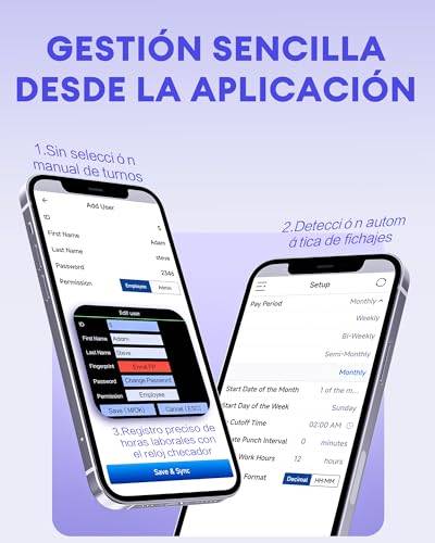 Gestión desde la aplicación móvil NGTeco