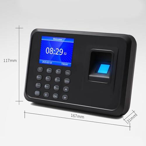 Opiniones TOWARDSNAN Máquina biométrica asistencia empleados - Medidas oficiales