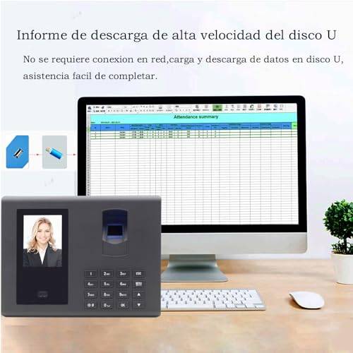 Review Aktivstar Máquina de Fichar Asistencia Biométrica sensor de huellas