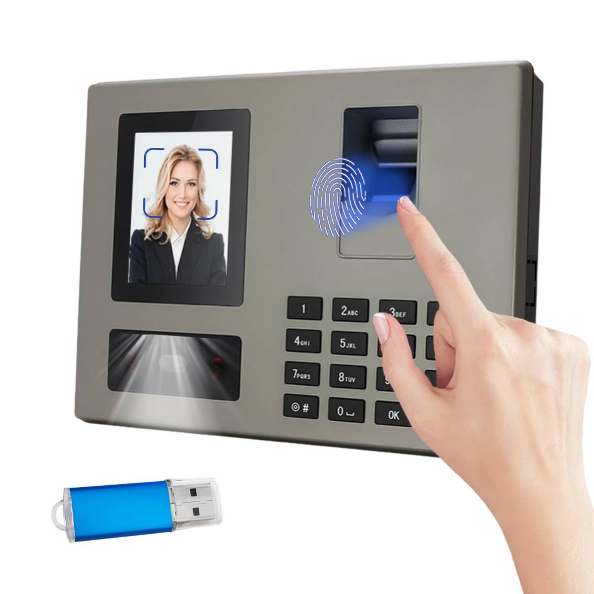 Review Bekasa ZXH0144 Máquina Fichar de Asistencia - Detalles del panel