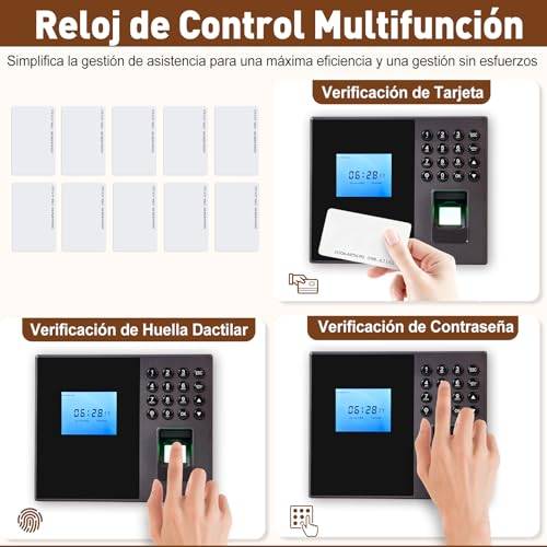 Review Mokhike Máquina Asistencia Empleados vista frontal