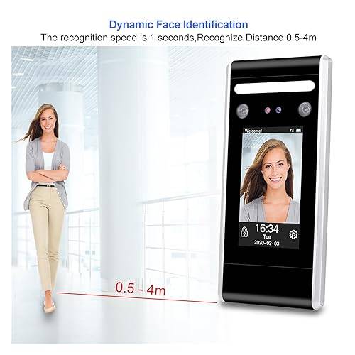 Review YQVEOT DT60 Control horario reconocimiento facial en uso